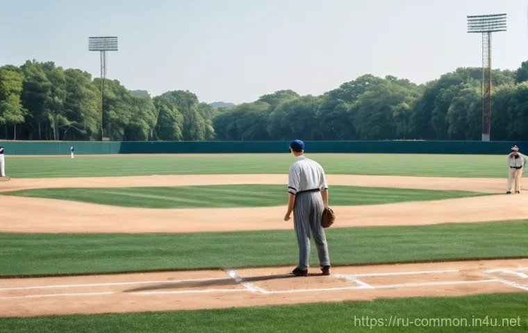 야구 역사 - **Prompt:** A historical scene depicting the foundational moments of organized baseball in mid-19th ...