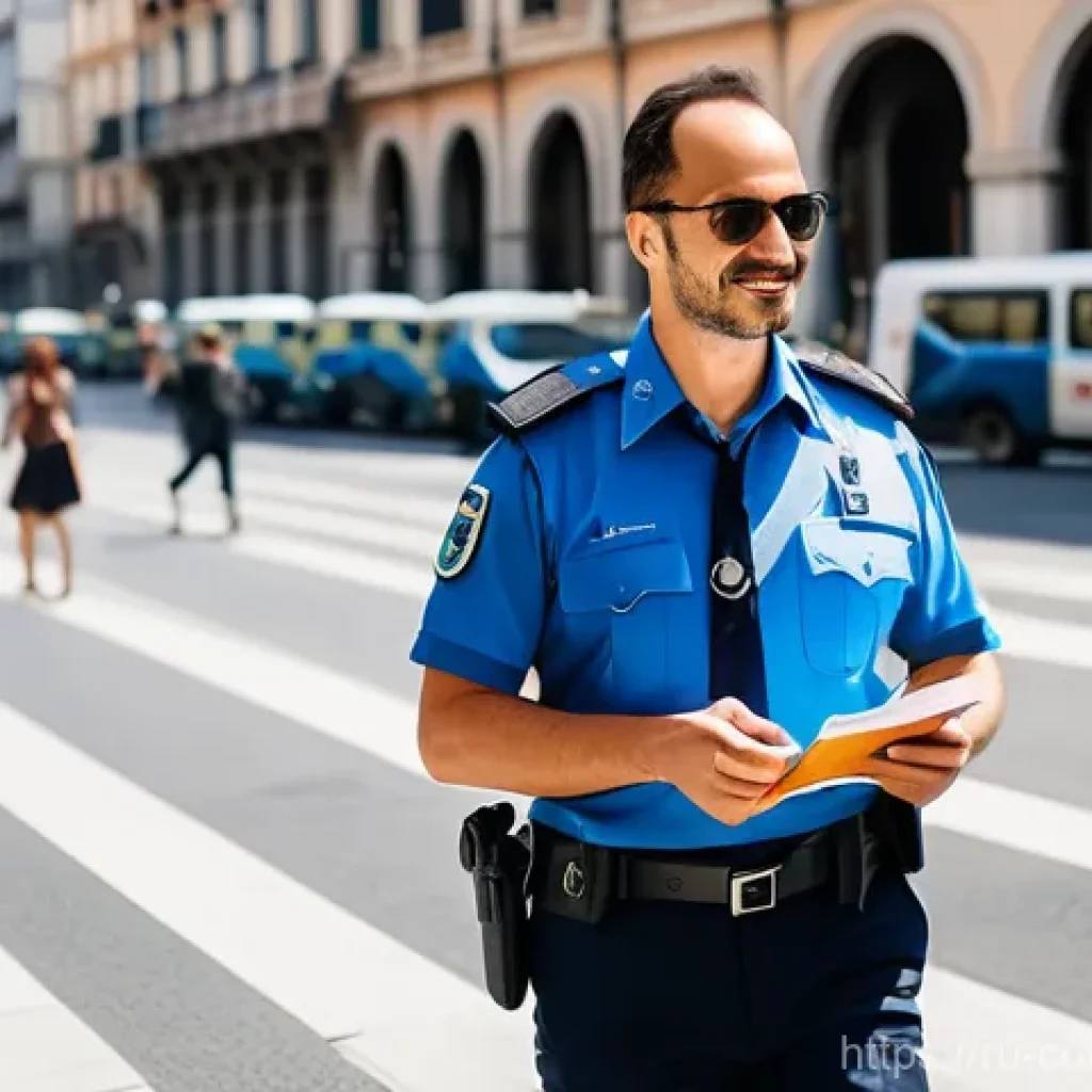 세계의 신기한 법 - **A picturesque street scene in Milan, Italy, on a bright, sunny day.** The architecture is classic ...